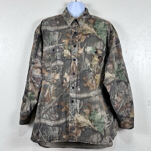 Walls Shirt Mens 2XL Camo Advantage Timber Long Sleeve Button Front Hunting